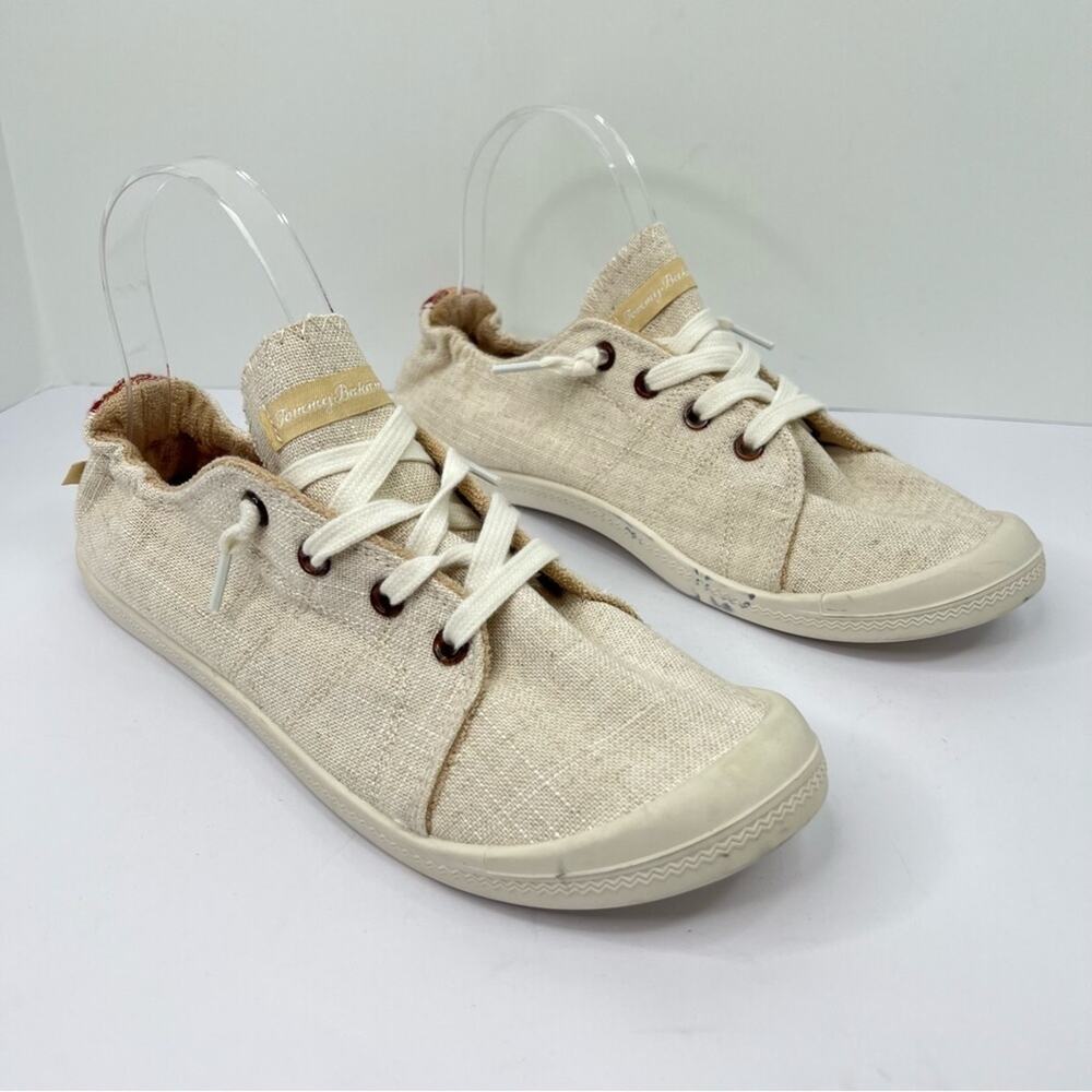 Tommy Bahama shoes womens 9.5 no tie memory foam slip on canvas coastal sneakers